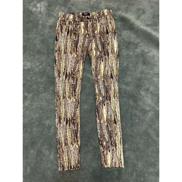 BDG High Rise Cigarette Ankle Skinny Jeans Tan & Black animal Print Women’s 25 - Picture 3 of 7
